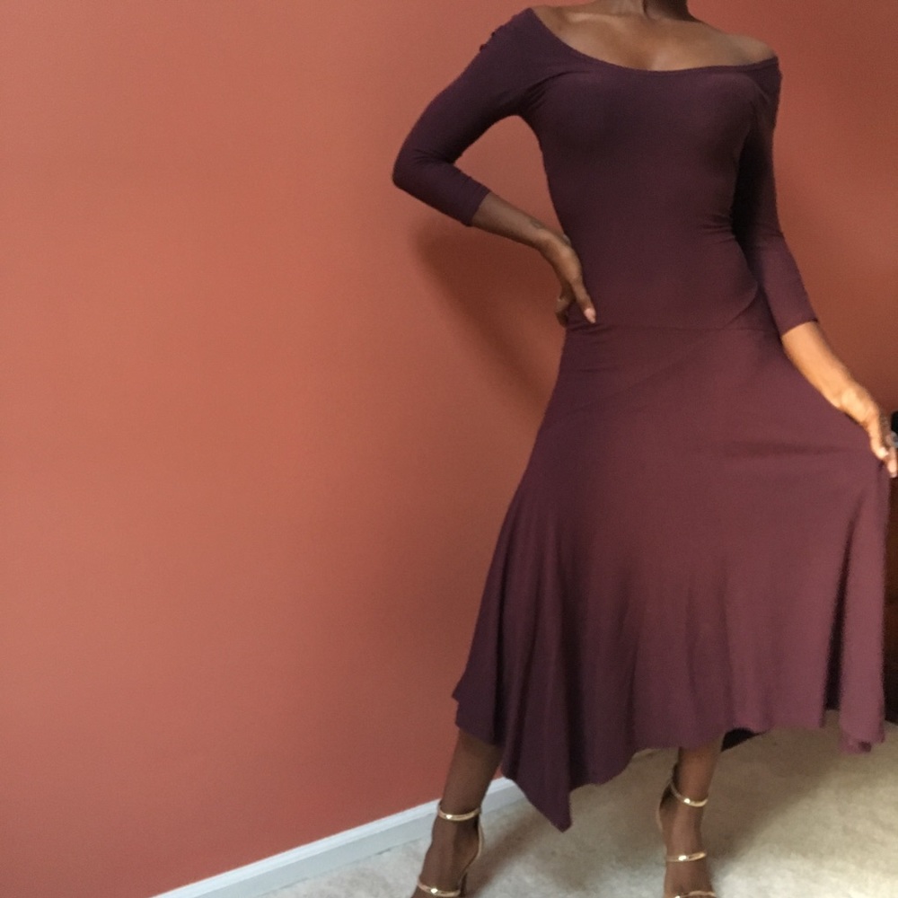 Asymmetrical bodycon dance dress